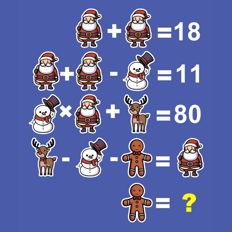 Devinette math math prof école primaire noël