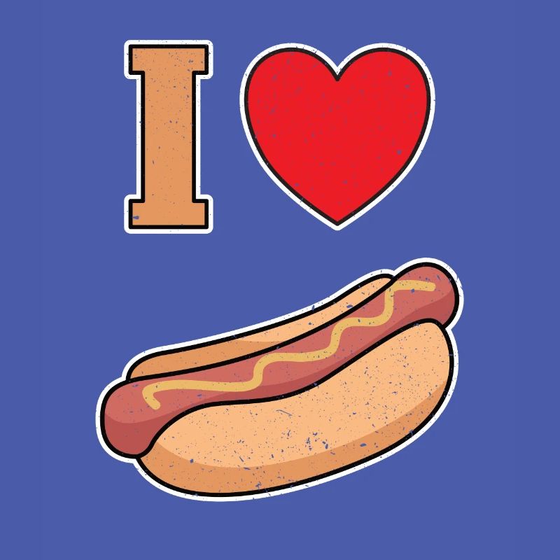 Ich Liebe Bockwurst mit Senf