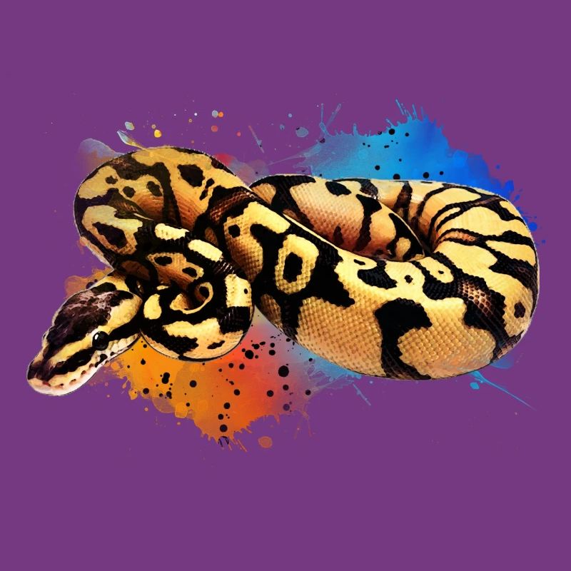 Boule Python Aquarelle Reptile Keeper Snake Design