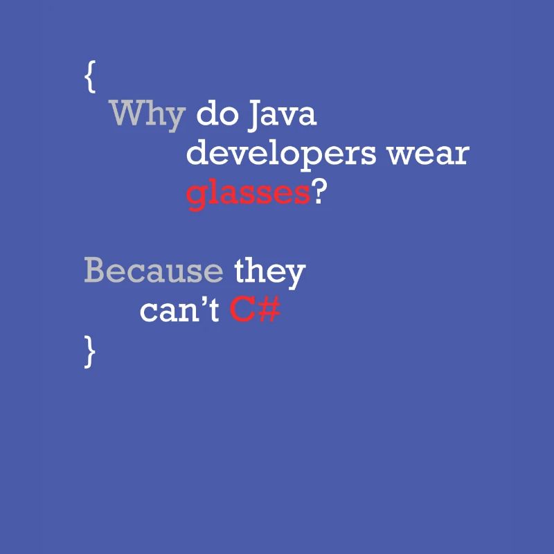 C# Programmeur blague Coder C Sharp