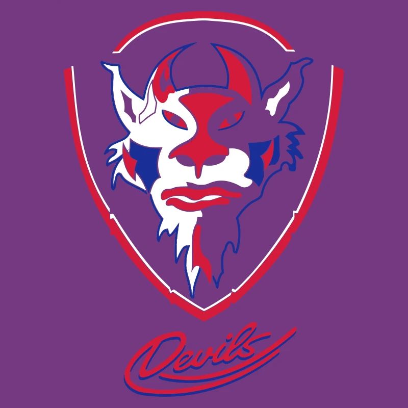Devils visuels logo avec Devils Script