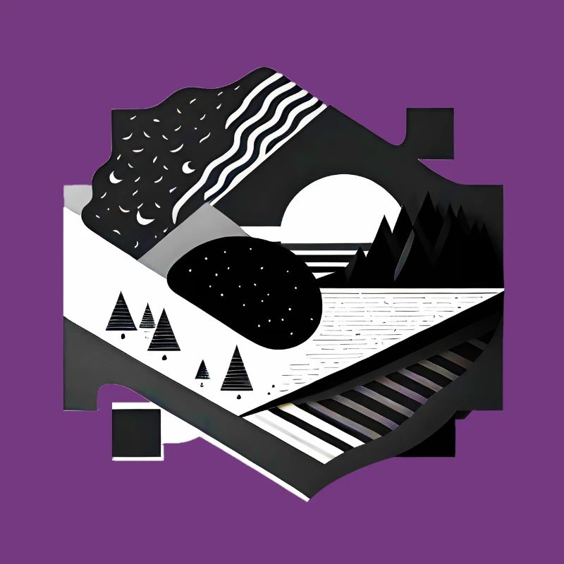 Collage Modern-Stil/ Landschaft