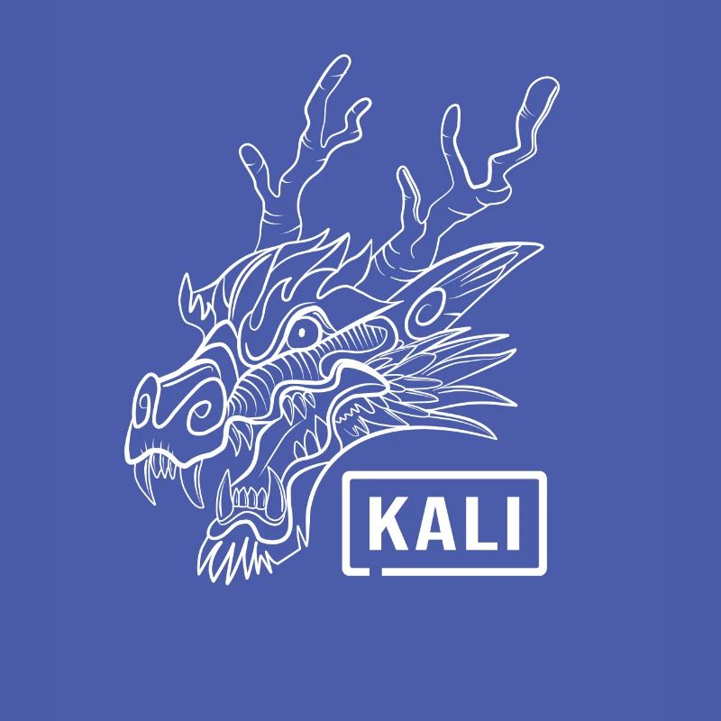 Kali Linux Computer Administrator Tux Dragon Head