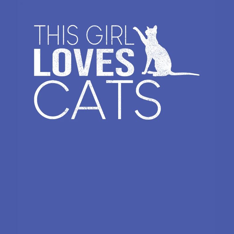 Mädchen Katze Spruch