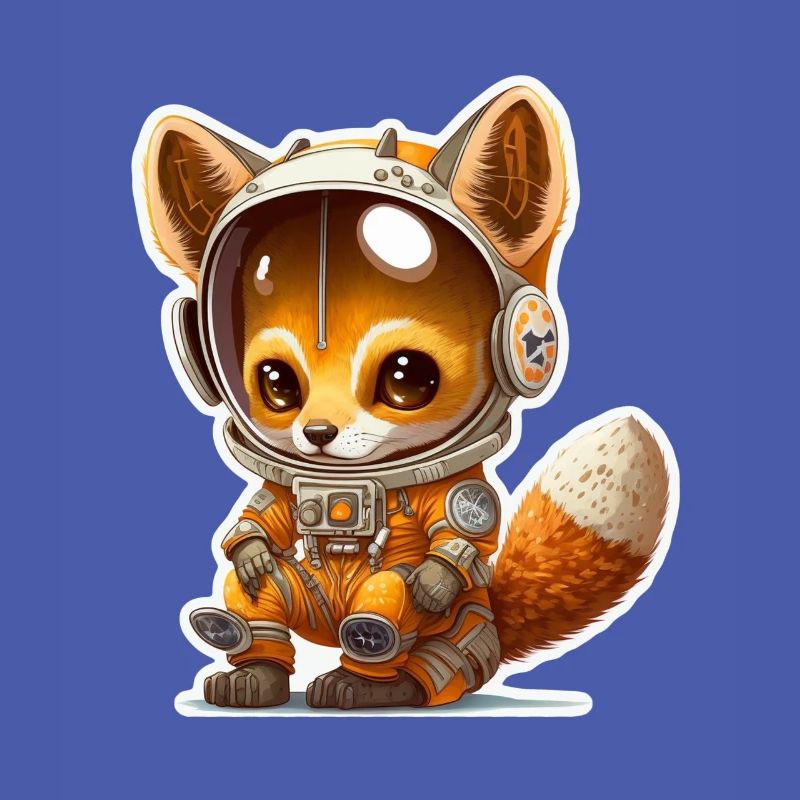 Mignon Fox Space Astronaute Planète Espace