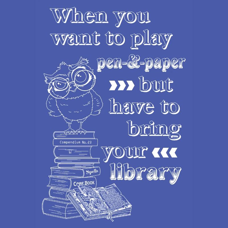 Bücherei Rollenspiele Bücher Eule Illustration