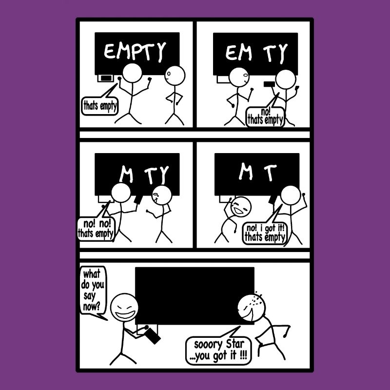 Comic empty leerer gehts nicht, funny