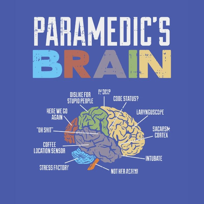 Funny Proverbs Paramedic EMS Brain Funny