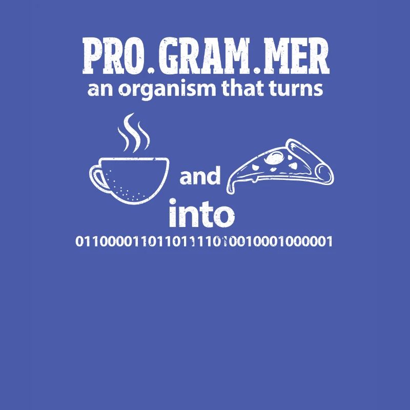 Programmierer Wandelt Kaffee und Pizza in Code