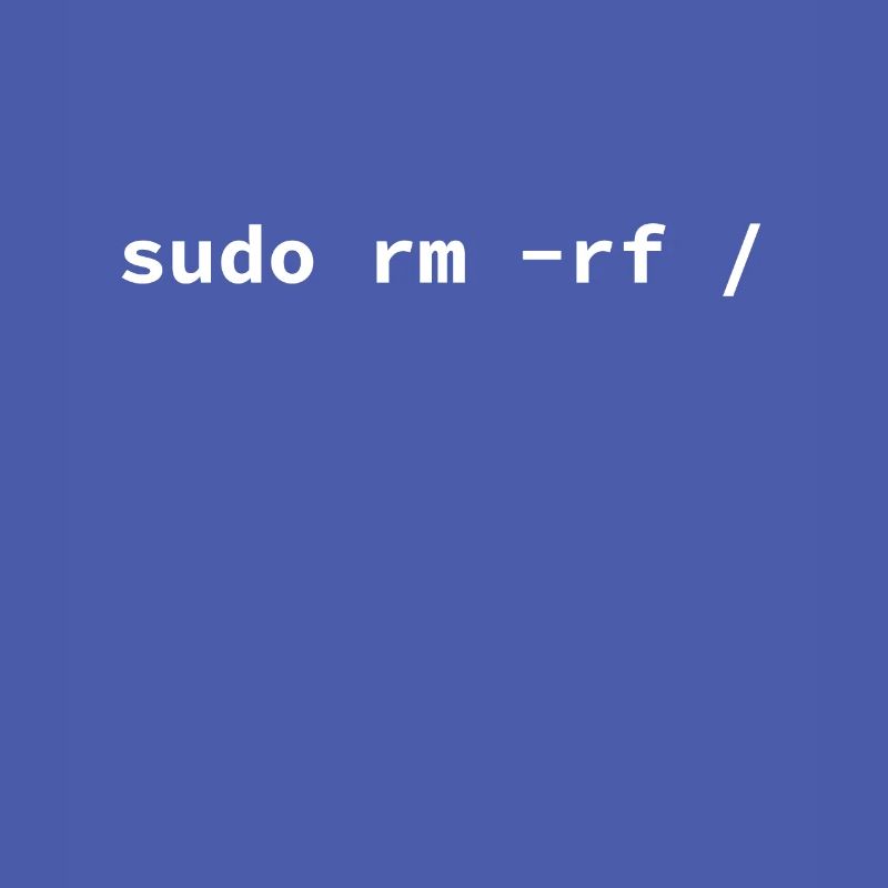 Computer - Sudo rm -rf / Tux Linux Penguin -