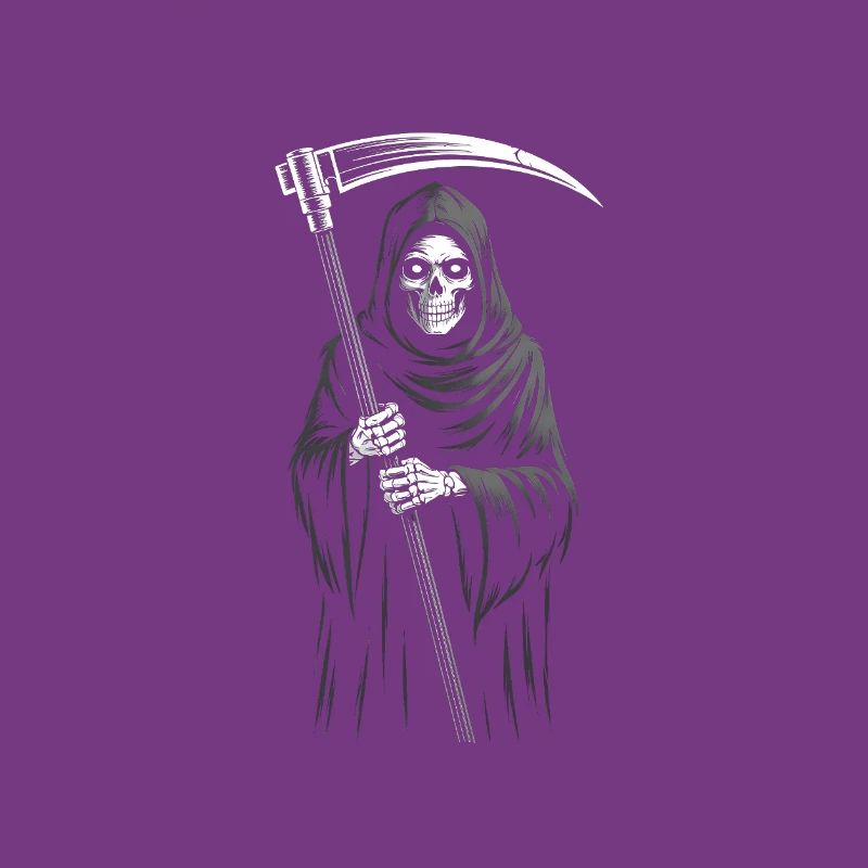 Sensenmann - Atemberaubendes Skelett Zeit Zitat