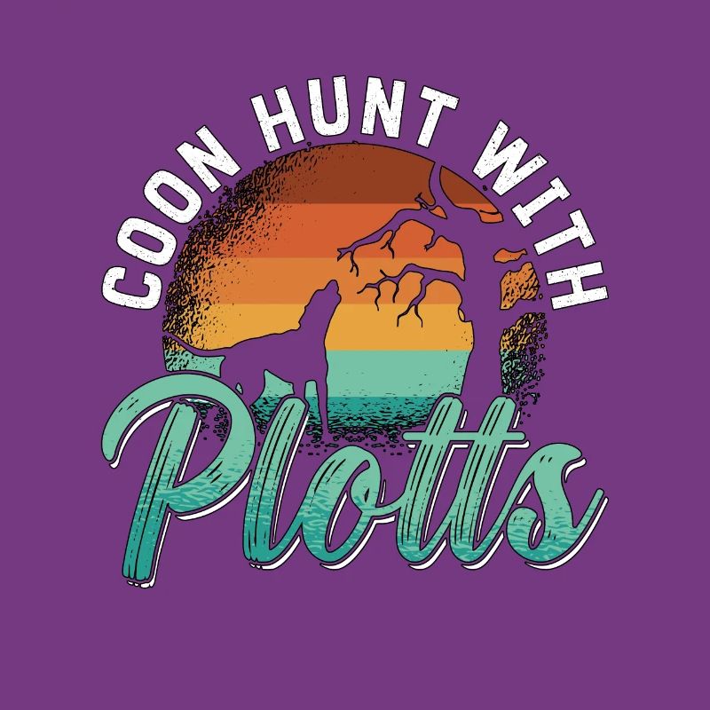 Coonhound Coon Hunt avec Plotts Treeing Walker