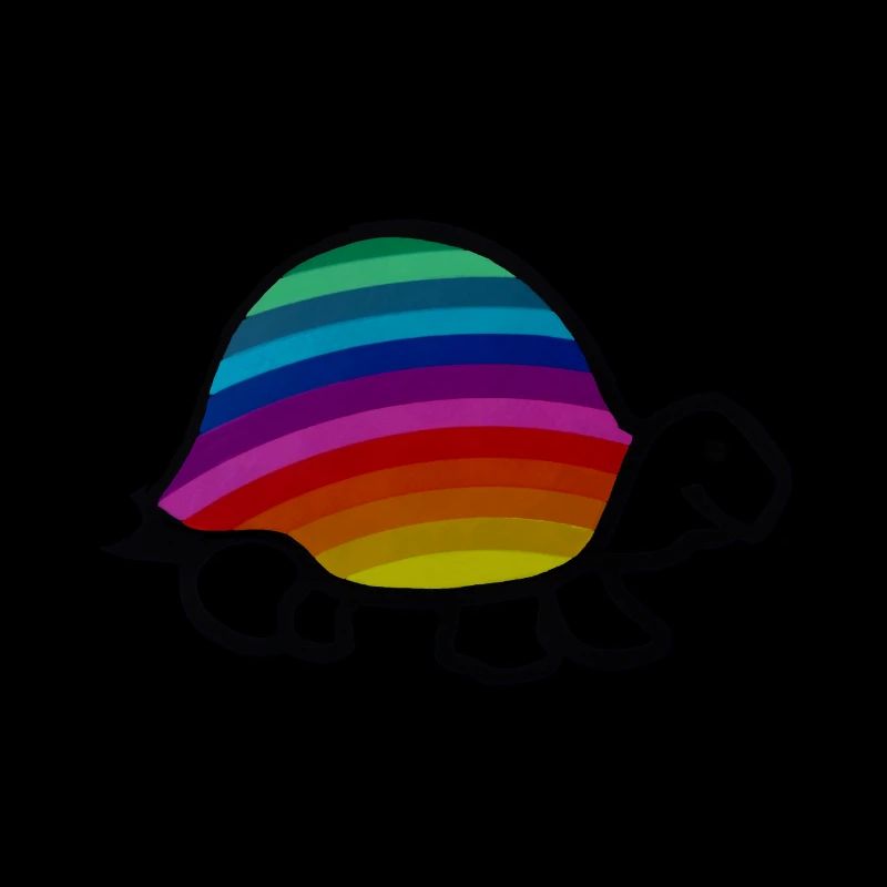 Fröhliche Regenbogen Schildkröte