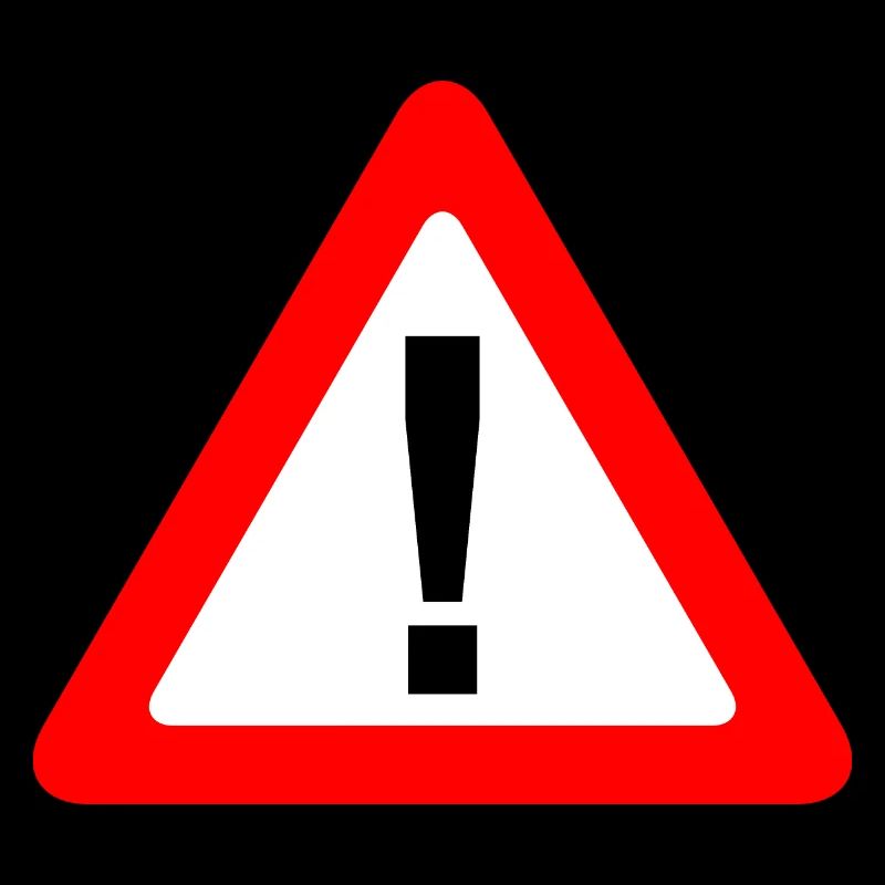 Traffic sign warning caution caution