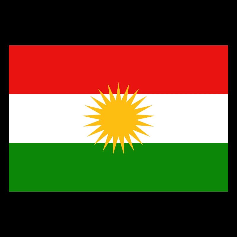 Coffre à drapeau kurde