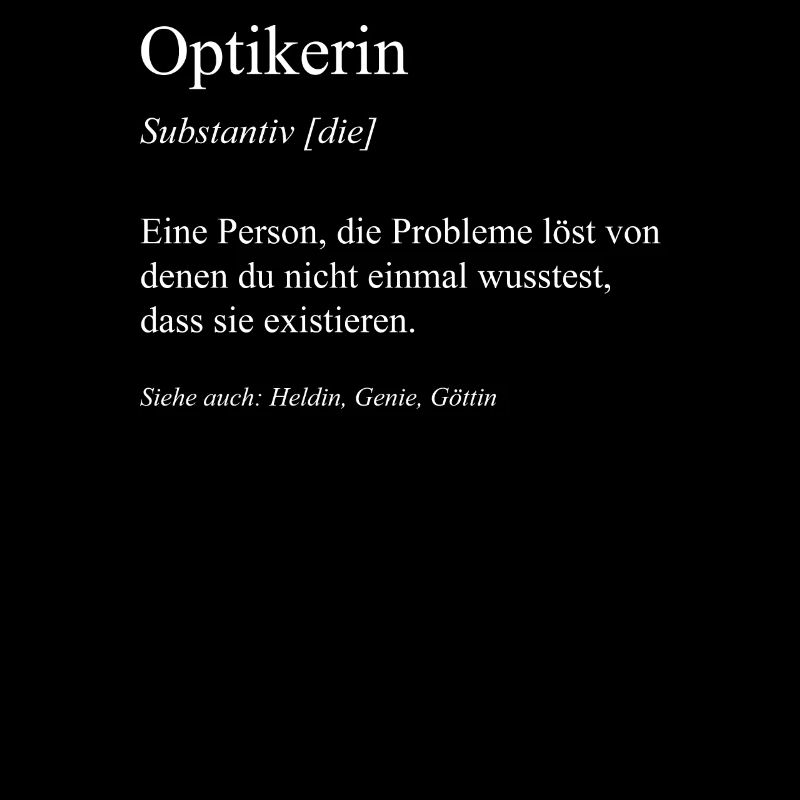 Optikerin Augenoptikerin Optiker Geschenk Brille
