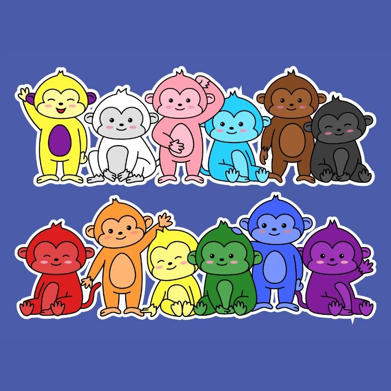 Pride Progress Flag Monkey for Equality