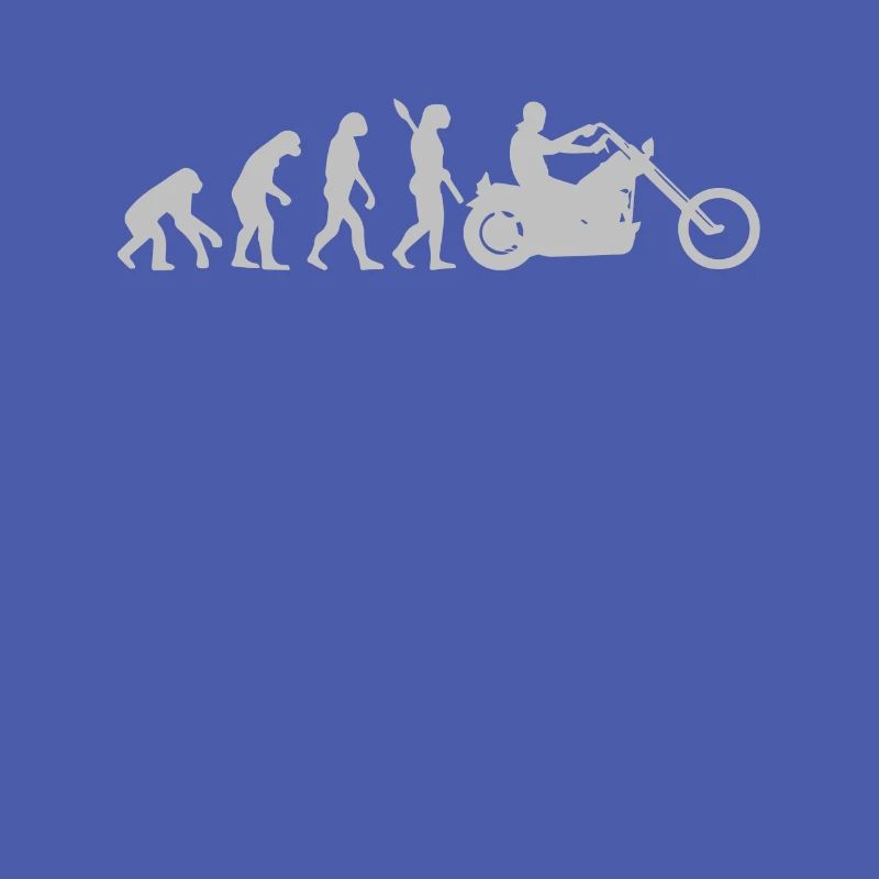 Motorcyclist Development Evolution Men Grandpa