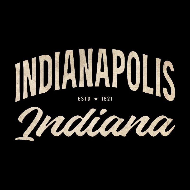 Vintage Indianapolis Script Logo