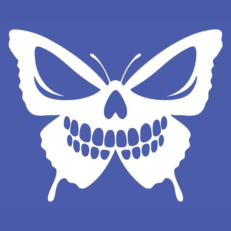 Conception complexe de crâne de papillon