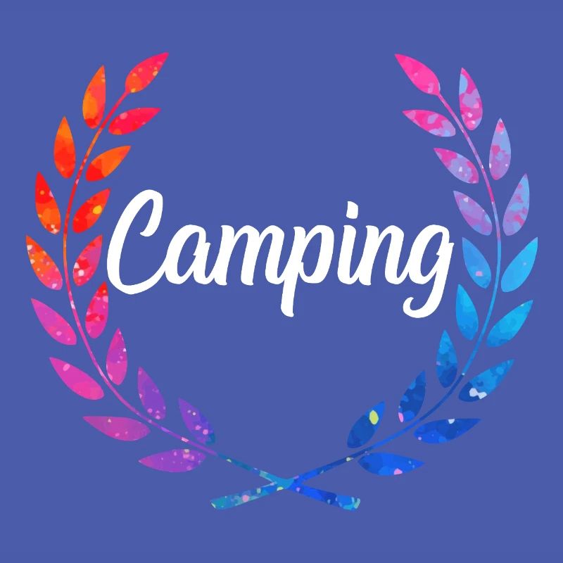 Camping Farblaurel Script