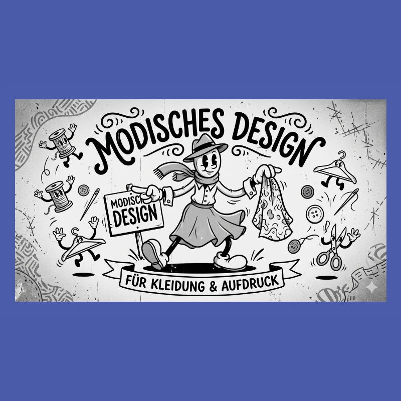 Nähkunst Modedesign Comic