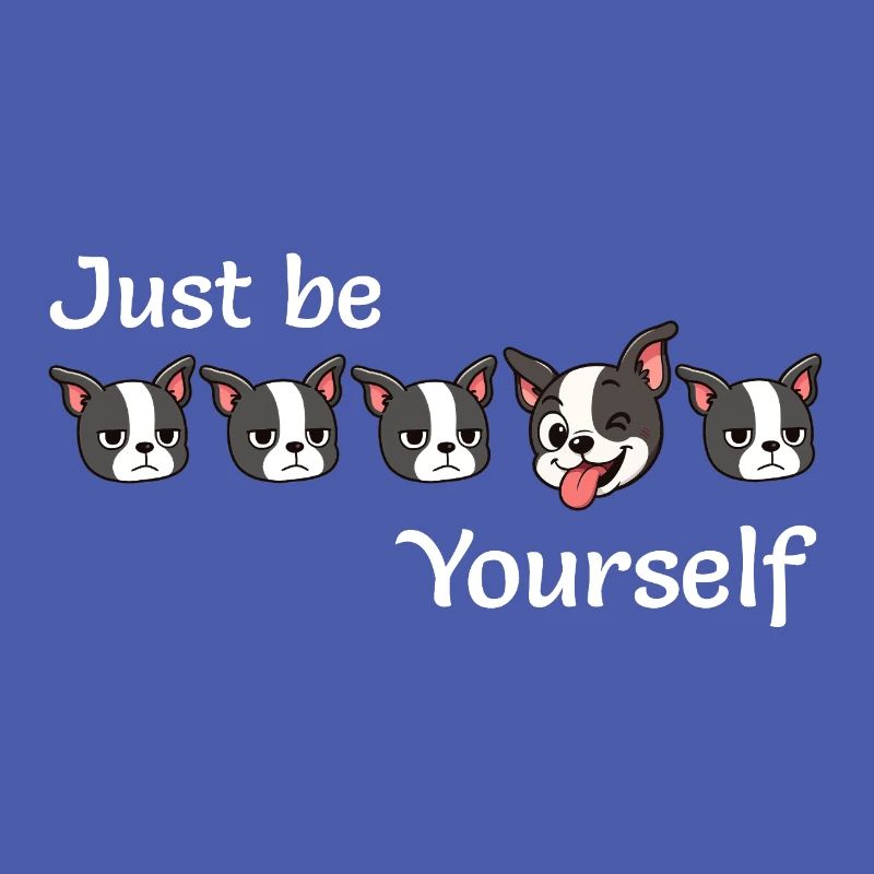 Boston - Soyez simplement - Vous-même - Texte blanc