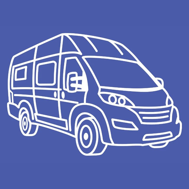 Fourgon / Camping-car - Avant - Blanc