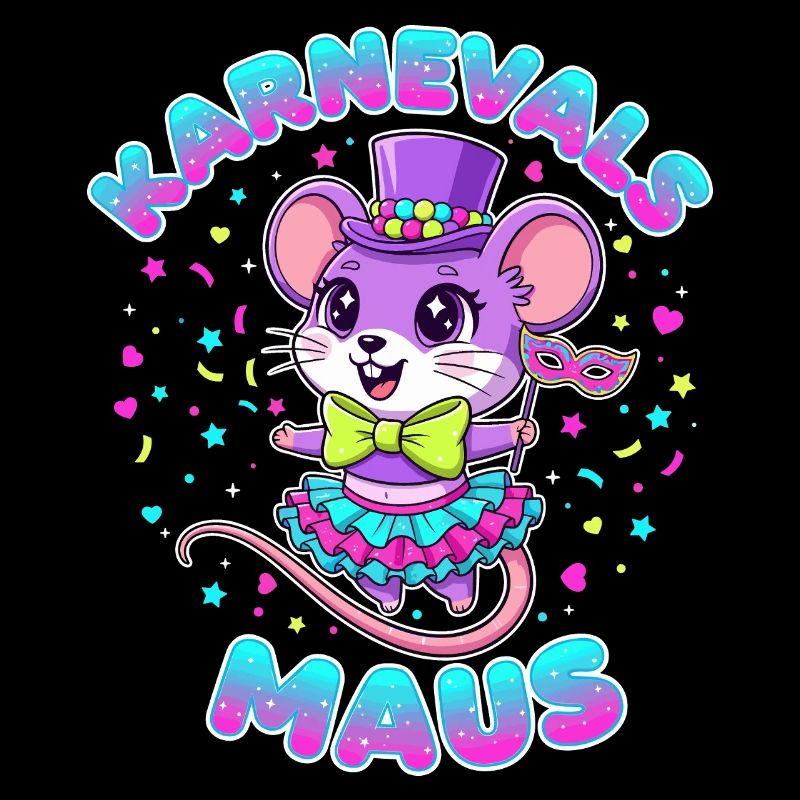 Karnevalsmaus Süß Fasching Kostüm Geschenk Kinder