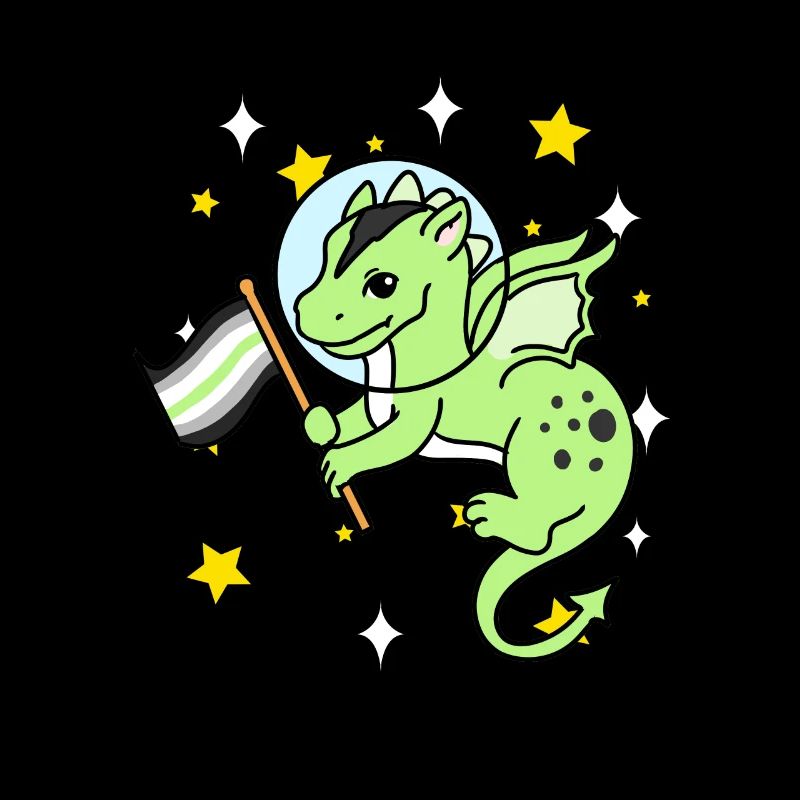 Agender Dragon dans Space Agender Pride