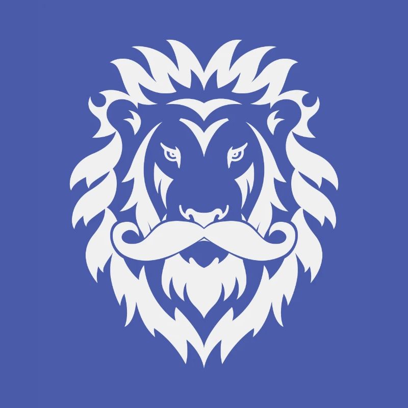 Beardy Beard Bart Lion Löwe weiß