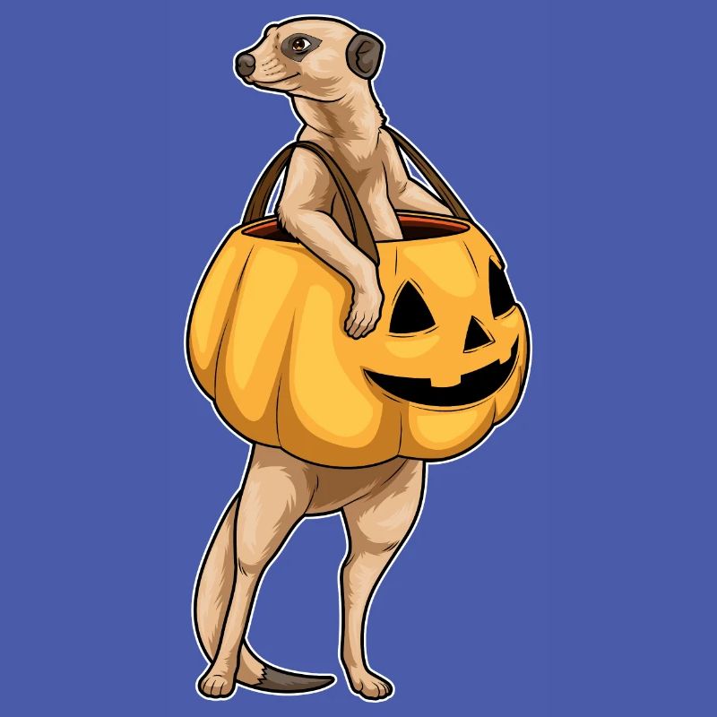 Suricate Halloween Jack O Lanterne