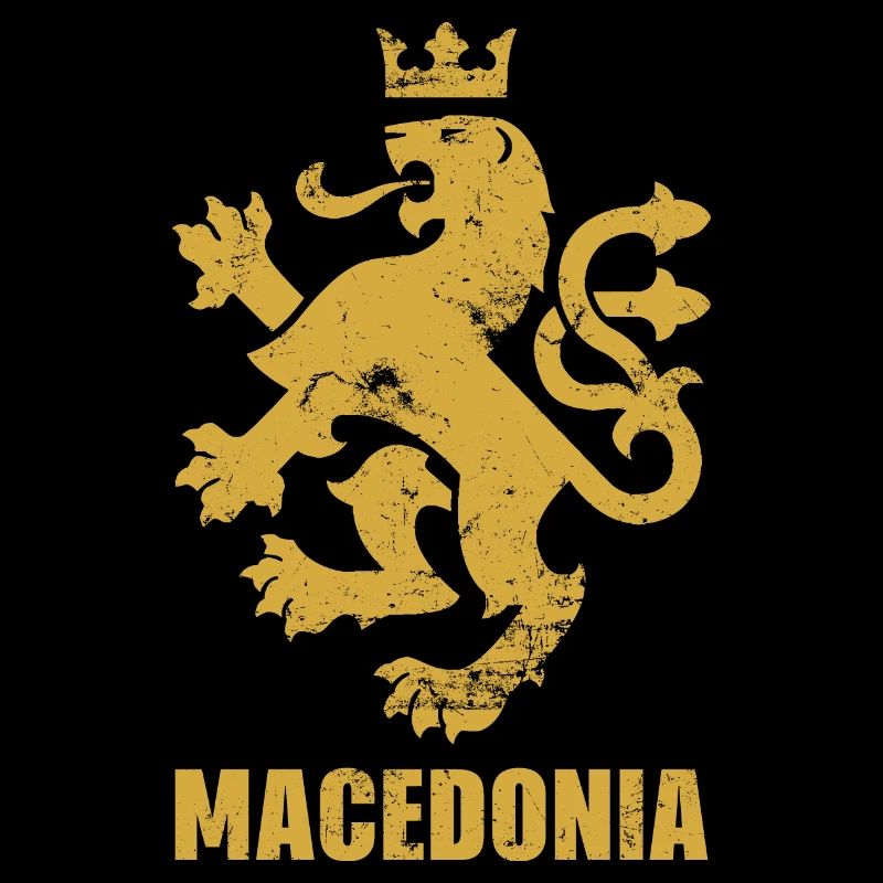 Macedonia Löwe Wappen Balkan Heimat