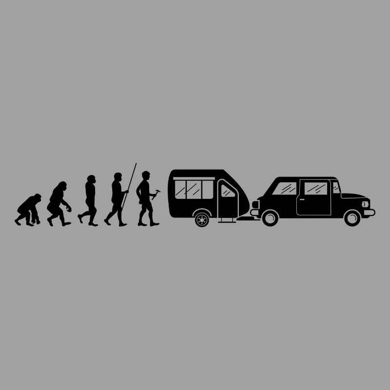 Campen Camping Zelten Evolution Wohnwagen schwarz