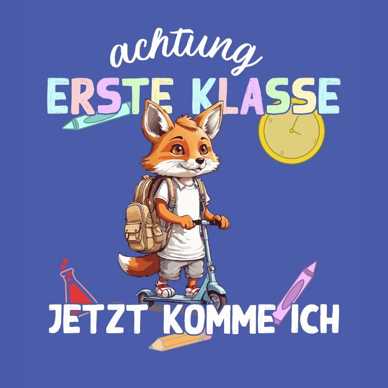 Fuchs Schulanfang Erste Klasse Einschulung