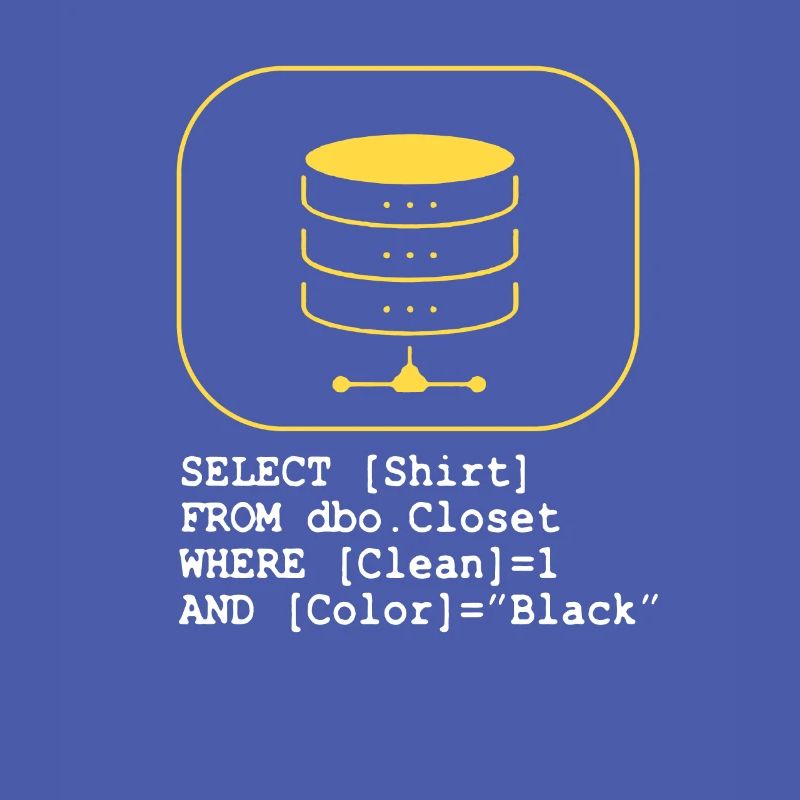 Code de base de données SQL Sarcasm Developer Gift