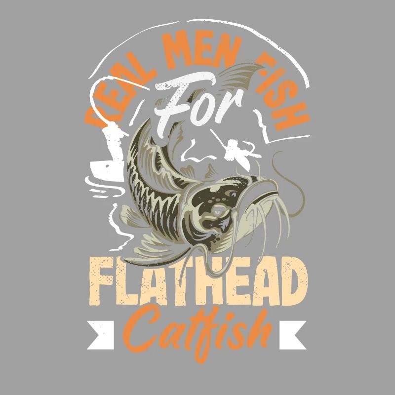 Funny catfish lover flathead fish