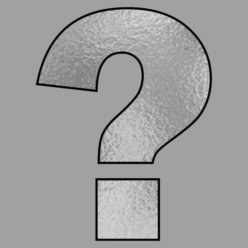 Punctuation Mark Question Mark Silver