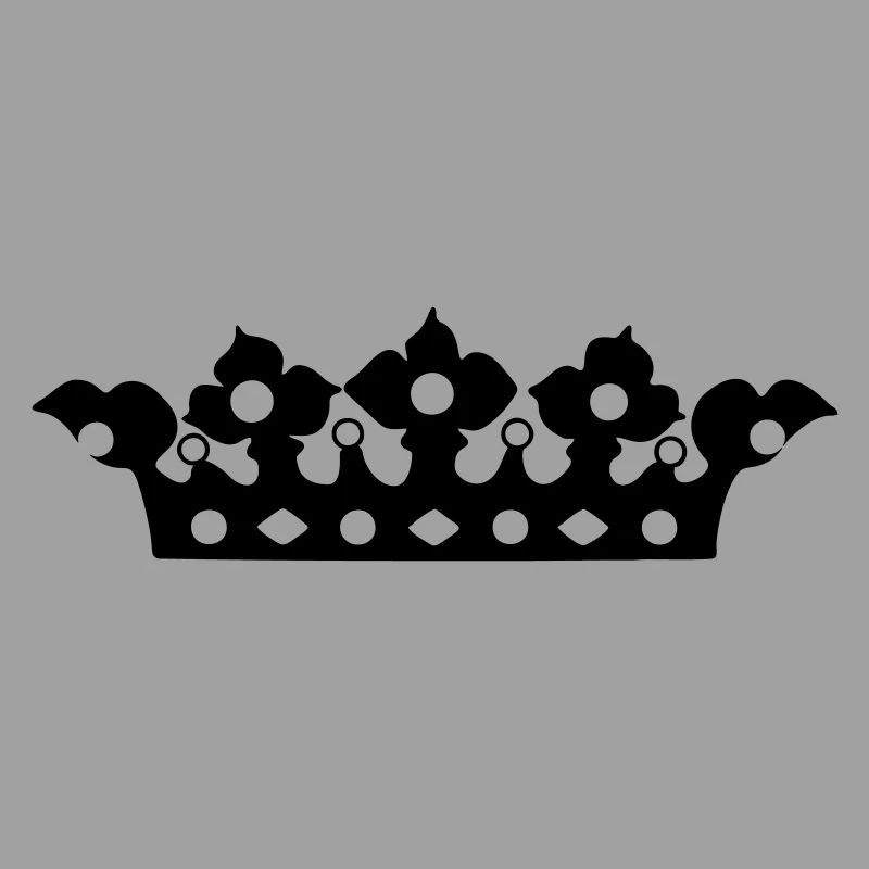 Couronne dorée avec nuance de perles