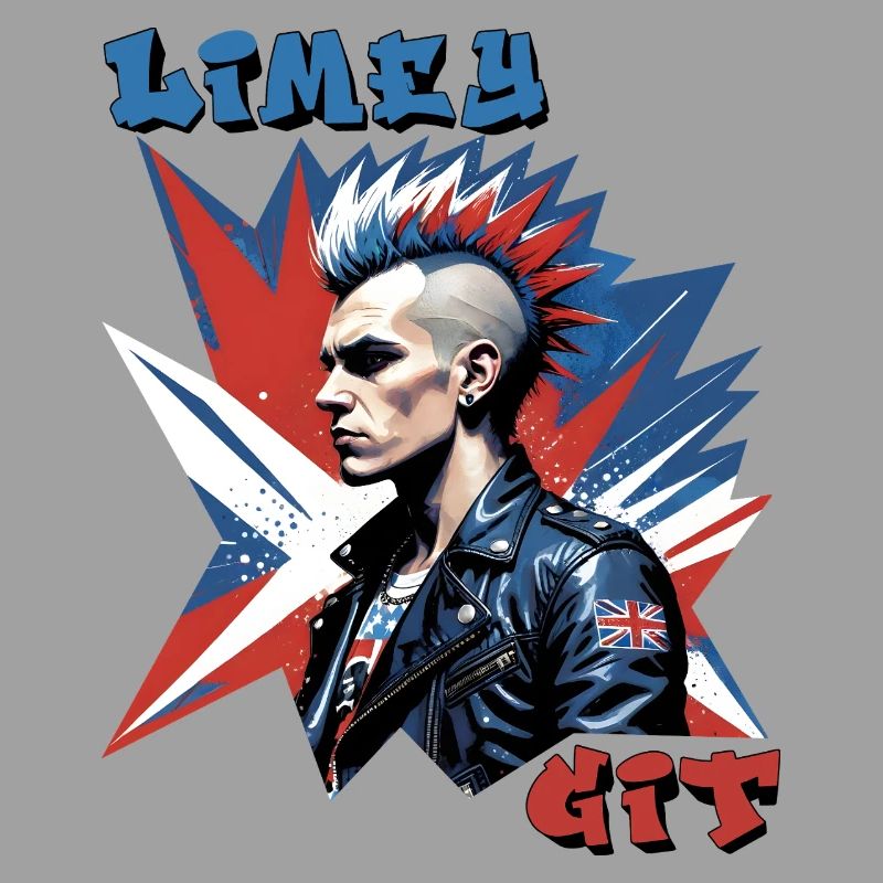 Limey Git British Punk Style Graphique