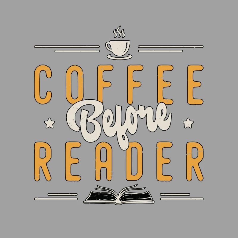 Reader Coffee avant les lecteurs de Bookworm Coffee Lover