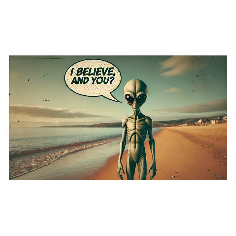 Alien sur la plage