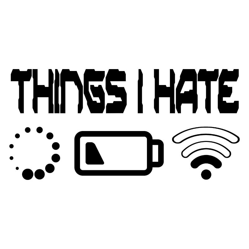 Things I Hate Programmer Outfit Gamer Fun Gift