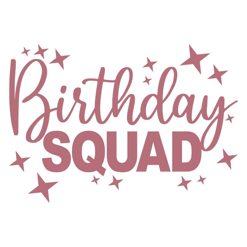 Birthday Squad Matching Gruppe Geburtstagsfeier Geschenk
