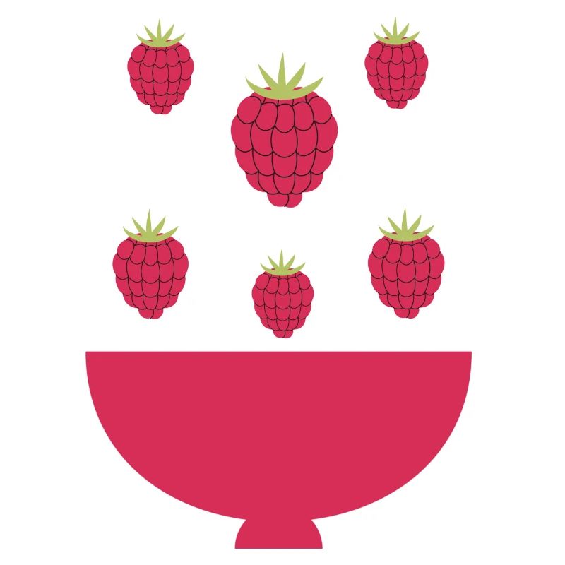 Explosion de framboises