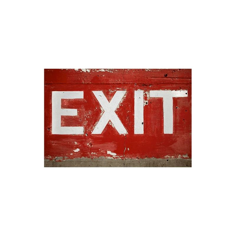 cool exit shirt design red