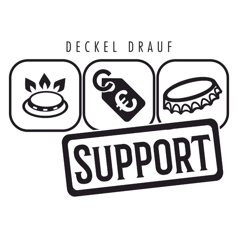 Gaspreis Deckel Support Piktogramm