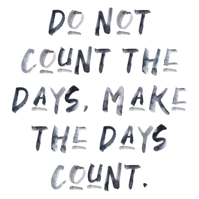 citations devis compter les jours motivation inspiration