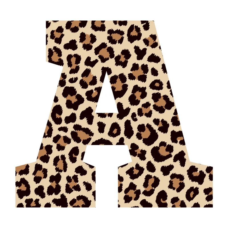 Letter A Leopard Pattern - Birthday Gift Idea