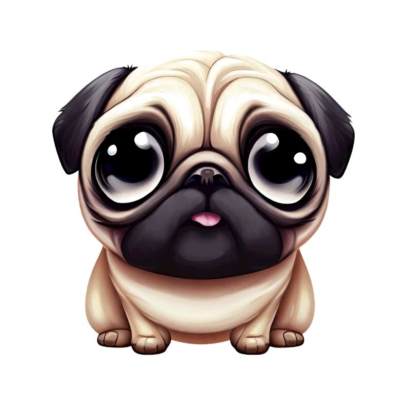 Artystyczne życie mopsa